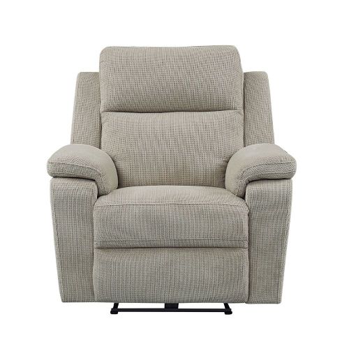 Furniture Link Tyler Taupe Fabric Power Recliner Armchair