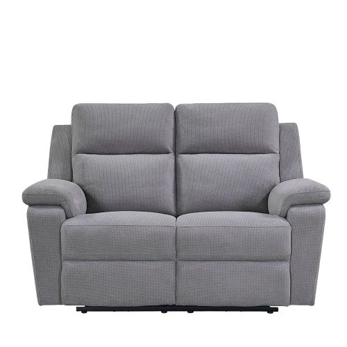 Furniture Link Tyler Stone Fabric Power Recliner 2 Seater Sofa