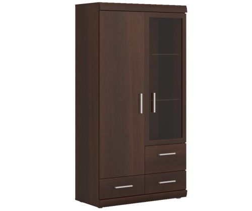 FTG Imperial 2 Door 3 Drawer Glazed Display Cabinet