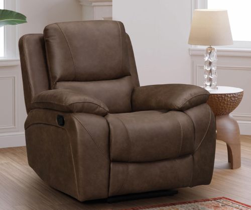 Isobella Chocolate Fabric Recliner Armchair