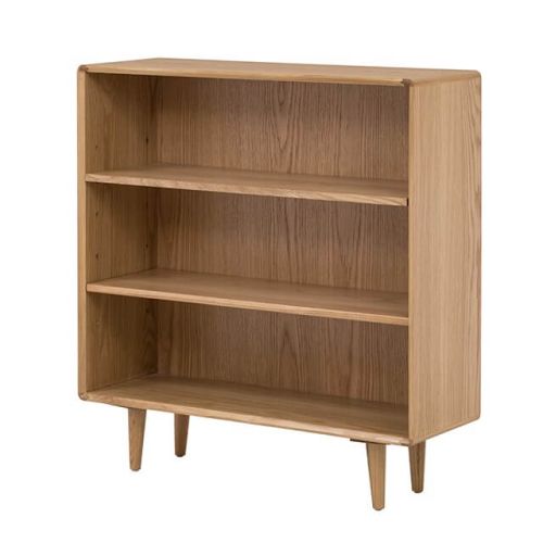 Furniture Link Jenson Light Oak Low Bookcase