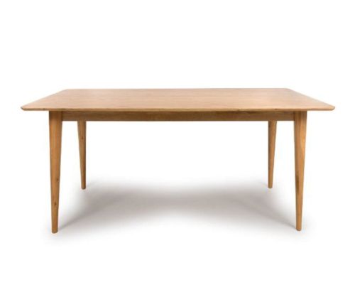 Furniture Link Jenson Light Oak 160cm Rectangular Dining Table Only