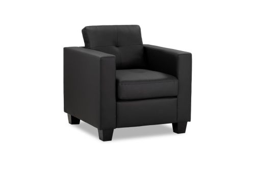 Aylin Black Leather Armchair