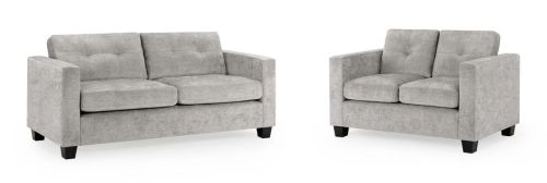 Aylin Grey Fabric 3+2 Sofa Set 