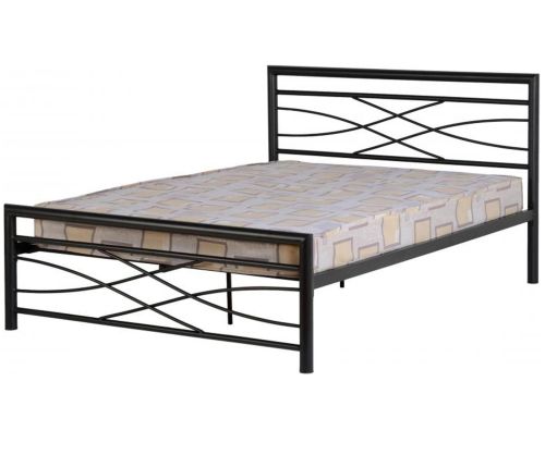 Seconique Kelly Black Low Foot End Metal Bed