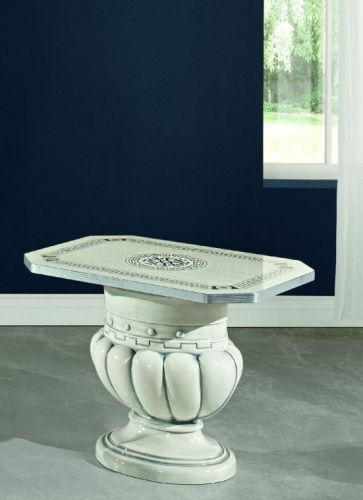 H2O Design Aurora Beige Birch Gold Italian Lamp Table