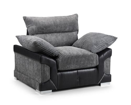 Horace Black and Grey Armchair