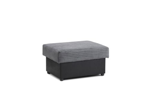 Horace Black and Grey Footstool