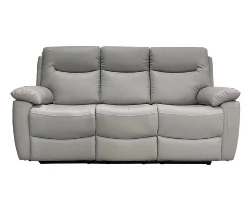 Lucia Pearl Grey Recliner 3 Seater Sofa