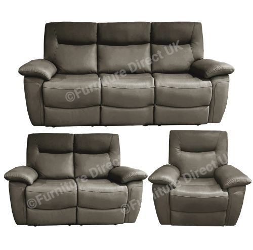 Lucia Dark Grey Power Recliner 3+2+1 Sofa Set