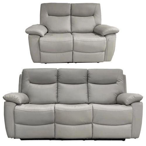 Lucia Pearl Grey Power Recliner 3+2 Sofa Set