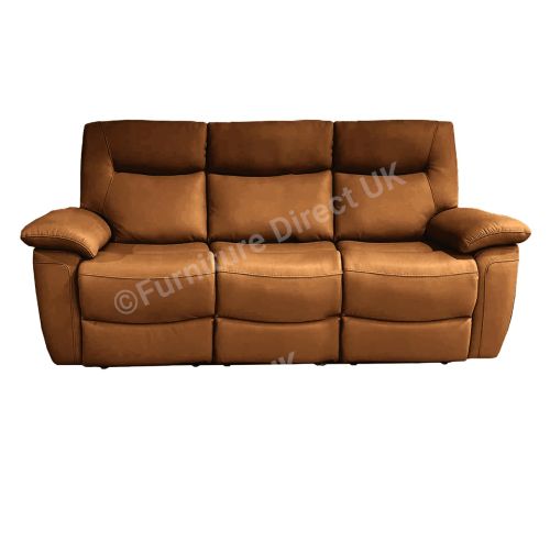 Lucia Tan Power Recliner 3 Seater Sofa