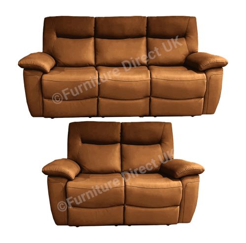Lucia Tan Power Recliner 3+2 Sofa Set