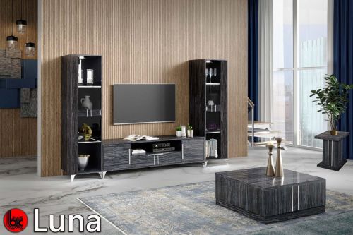 Ben Company Luna Dark Grey Italian TV Wall Unit