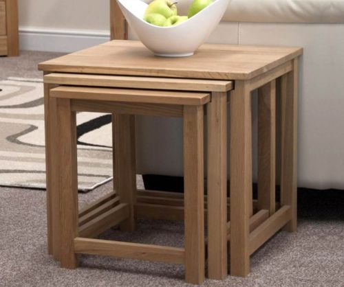 Homestyle GB Lyon Oak Nest of Tables