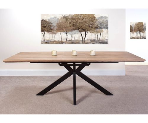 Furniture Link Manhattan Light Walnut Extending Dining Table(180-220cm)