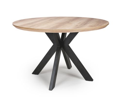 Furniture Link Manhattan Oak Round Dining Table(W120cm)