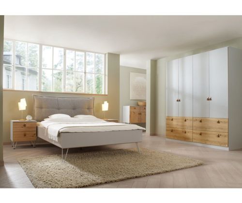 Rauch Modern Mavi-Extra Alpine White Fabric Bed Frame