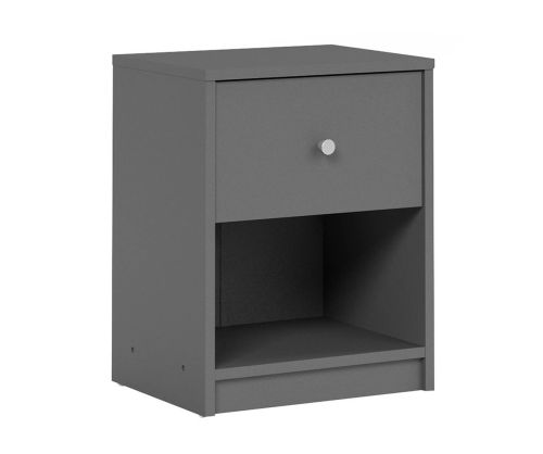 FTG May Grey 1 Drawer Bedside