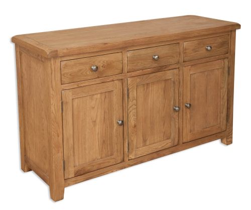 Melbourne Country Oak 3 Door Sideboard