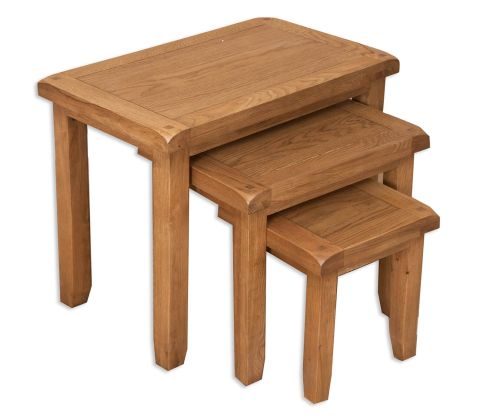 Melbourne Country Oak Nest of Tables