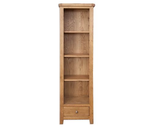 Melbourne Country Oak Slim Bookcase