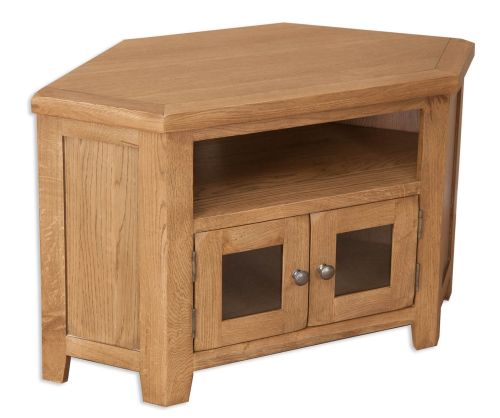 Melbourne Country Oak Glazed TV Cabinet