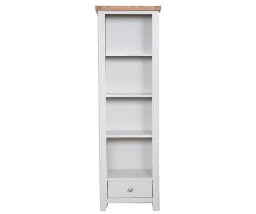 Melbourne French Grey Slim Bookcase