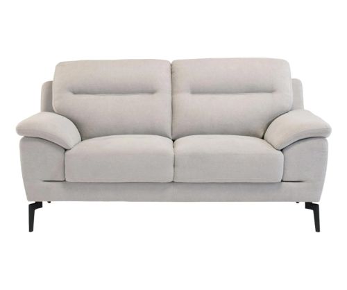 World Furniture Mia Grey Fabric Fixed 2 Seater Sofa