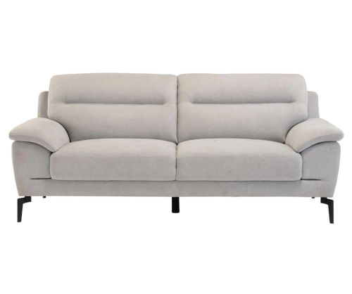 World Furniture Mia Grey Fabric Fixed 3 Seater Sofa