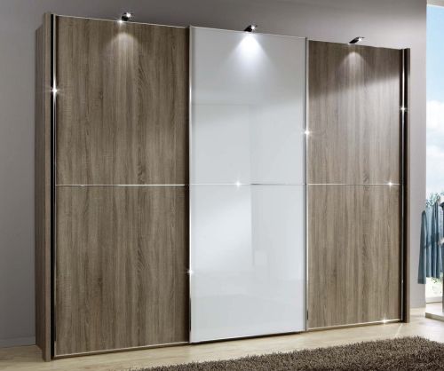 Wiemann Miami-2 Alpine White Sliding Door Wardrobe-H217cm