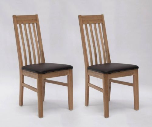 Homestyle GB Sophia Faux Leather Dining Chair in Pair