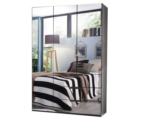 Rauch Miramar Alpine White Carcase 3 Mirror Door Wardrobe