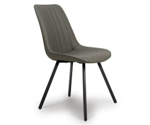 Furniture Link Miro Truffle Leather Dining Chair in Pair