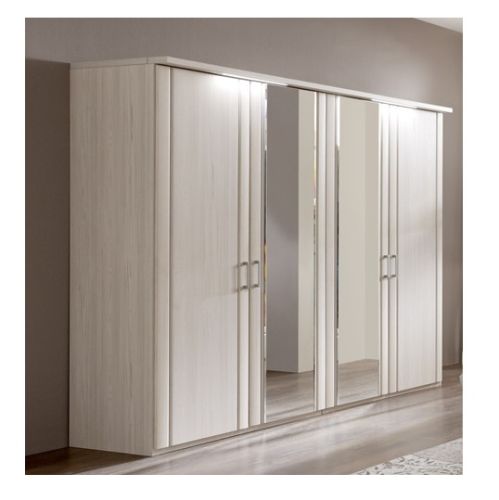 Wiemann Mainau 2 Wooden and Mirror Hinged Door Wardrobe– H216cm