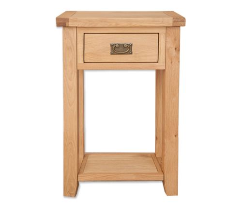 Melbourne Natural Oak 1 Drawer Console Table