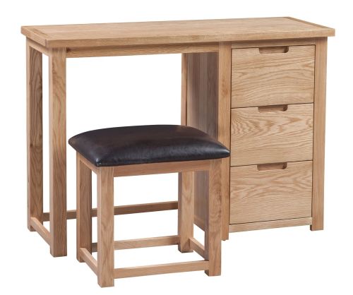 Homestyle GB Moderna Oak Dressing Table and Stool