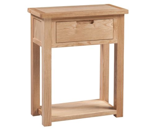 Homestyle GB Moderna Oak Small 1 Drawer Hall Table