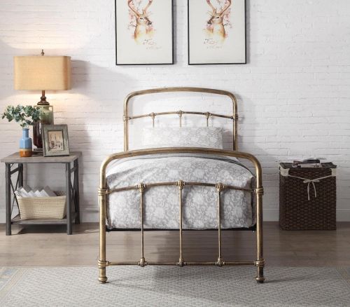 Flintshire Furniture Mostyn Antique Bronze Metal Bed Frame