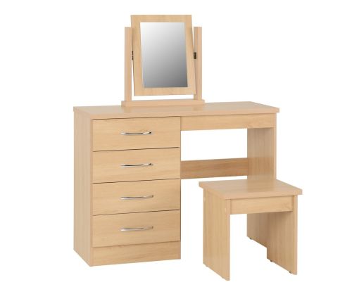 Seconique Nevada Sonoma Oak 4 Drawer Dressing Table Set
