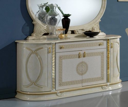 Clearance Ben Company New Venus Beige and Gold Italian 4 Door Buffet