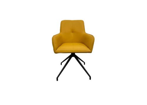 Furniture Link Nix Ochre Dining Chair in Pair