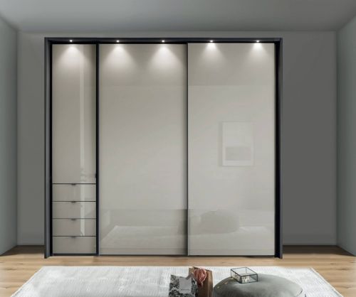 Wiemann Vip Nizza 1 Hinged Door Left With 4 Darwer,2 Sliding Doors Right Wardrobe -W200cm
