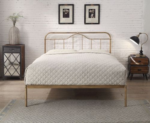 Flintshire Furniture Oakenholt Antique Bronze Metal Bed Frame