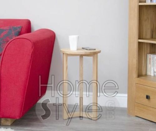 Homestyle GB Lyon Oak Round Lamp Table