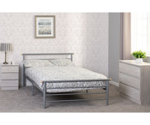 Seconique Orion Silver Low Foot End Metal Bed