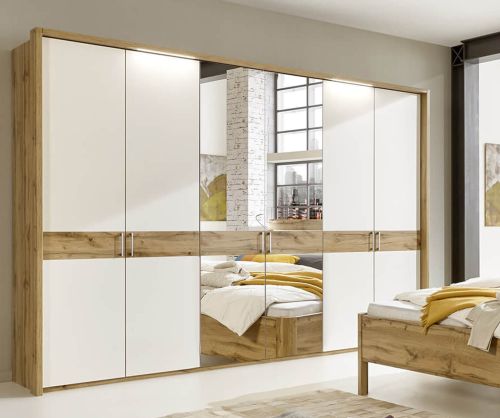 Wiemann Pauda Wooden and Mirror Door Wardrobe