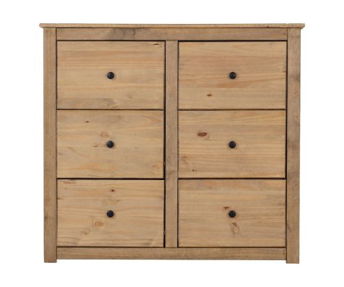 Seconique Panama Solid Pine 6 Drawer Chest
