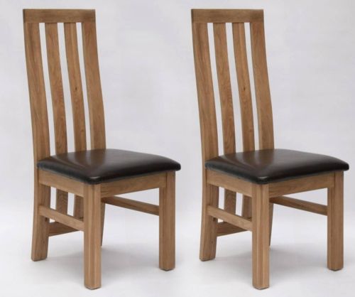 Homestyle GB Paris Bycast Leather Dining Chair in Pair