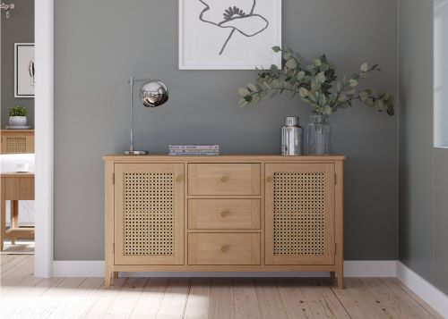 Heritance Halmstad Natural Oak Large Sideboard